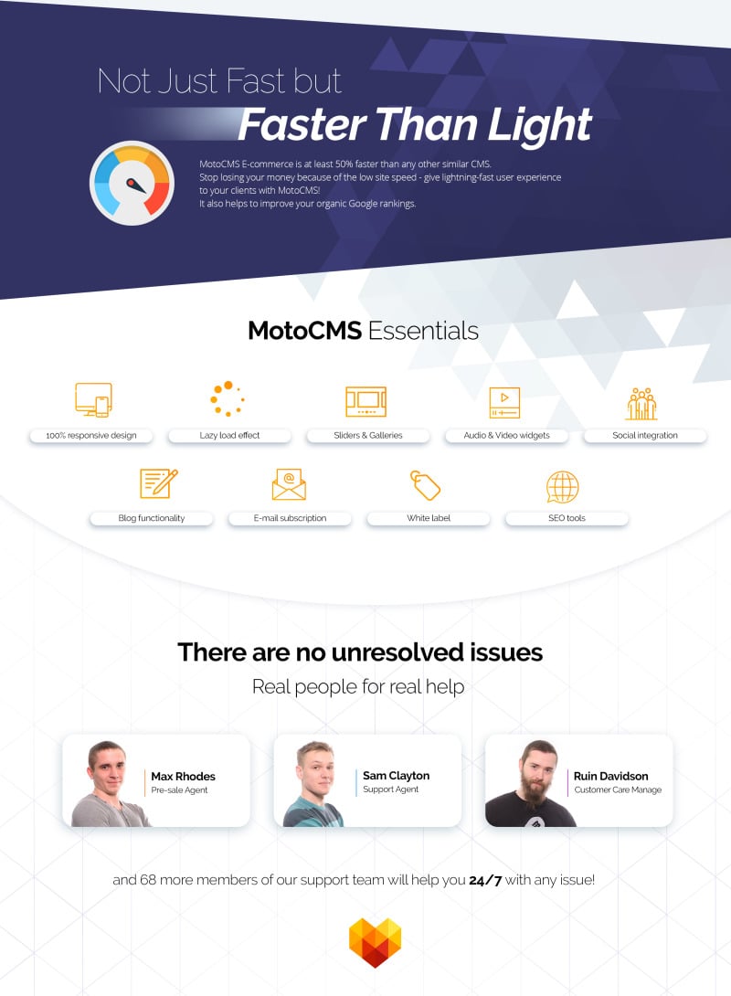 Fishing MotoCMS Ecommerce Template - Features Image 2