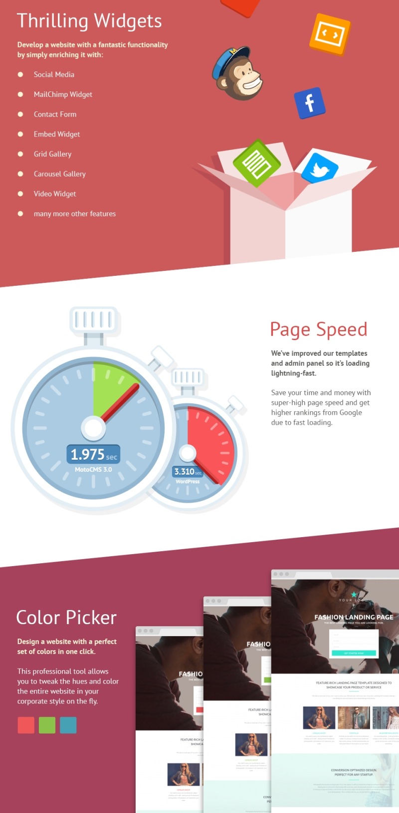 Fashion Responsive Moto CMS 3 Template - Features Image 3