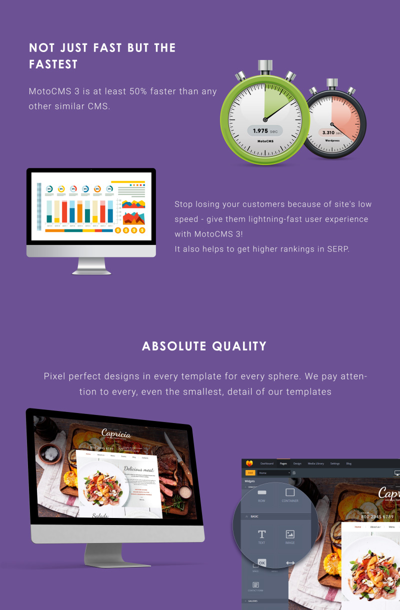 Capricia - Moto CMS étterem sablon - Features Image 4
