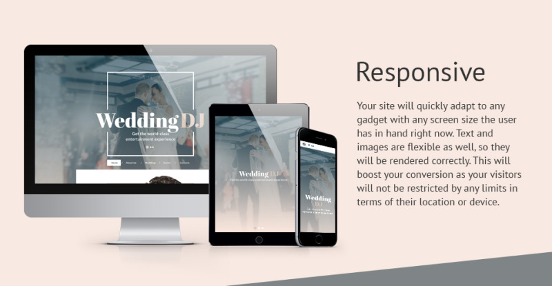 DJ Responsive Website Template #58643 - TemplateMonster