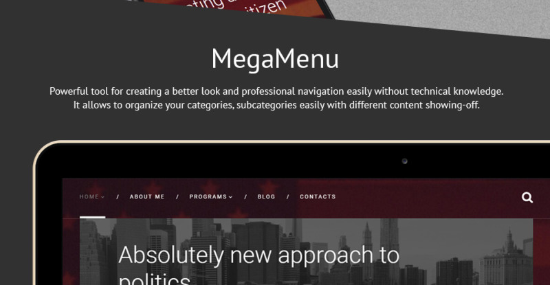 American Politician WordPress Theme - Features Image 4