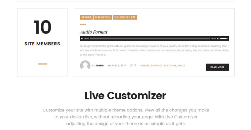 Zirconia - Jewelry & Accessories Store Responsive WooCommerce Theme - Features Image 19