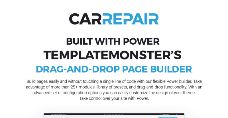 CarRepair - Auto Repair Services WordPress Theme - Features Image 1