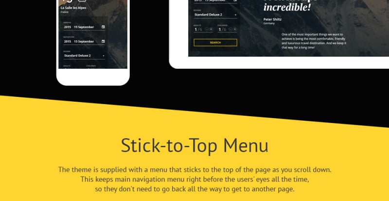 11 rooms Responsive Website Template - Features Image 2