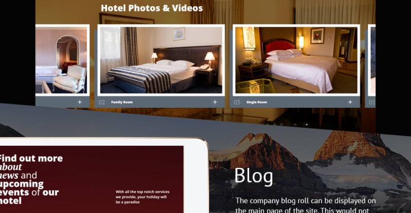 11 rooms Responsive Website Template - Features Image 4