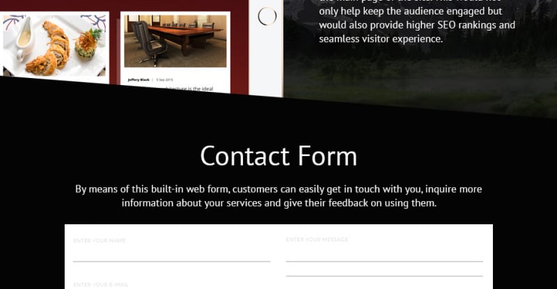 11 rooms Responsive Website Template - Features Image 5