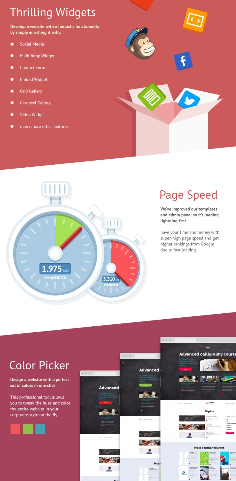 Education Moto CMS 3 Template - Features Image 3