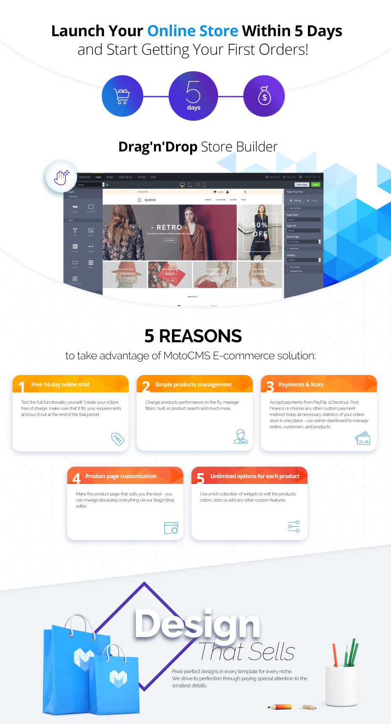 Fashion Store MotoCMS Ecommerce Template - Features Image 1