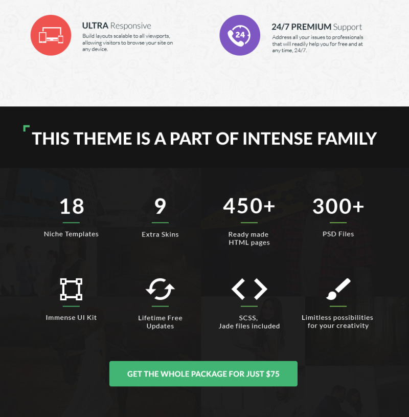 INTENSE Job Board Website Template - Features Image 4