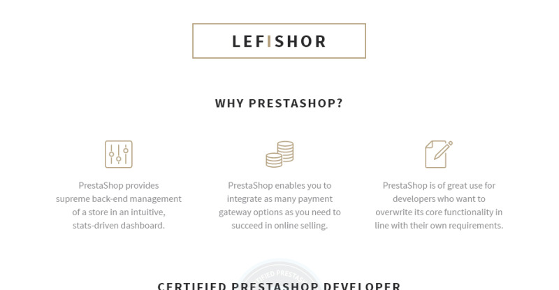 Lefishor - Mens Clothes Accessories PrestaShop Theme - Features Image 1