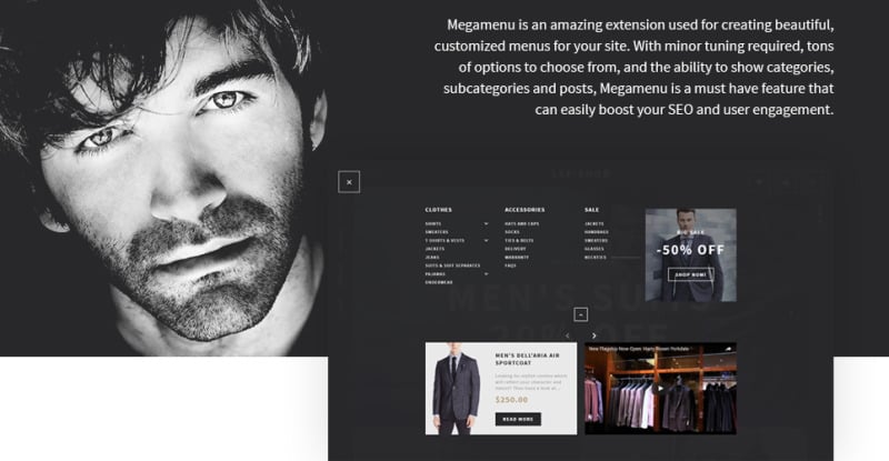 Lefishor - Mens Clothes Accessories PrestaShop Theme - Features Image 6