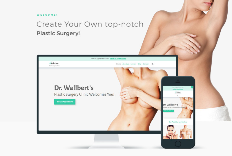 Pristine - Plastic Surgery WordPress Theme - Features Image 1