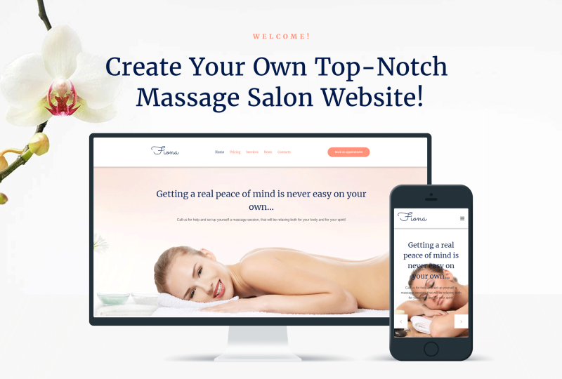 Beauty Spa & Massage Salon Responsive WordPress Theme - Features Image 1