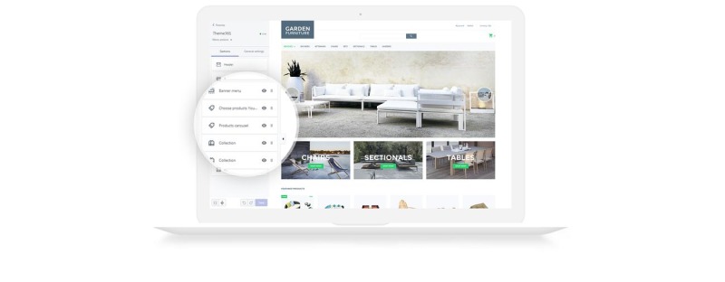 Modello Shopify Responsive #59042 Garden Furniture - Furniture & Interior Design - Immagine Caratteristiche 5
