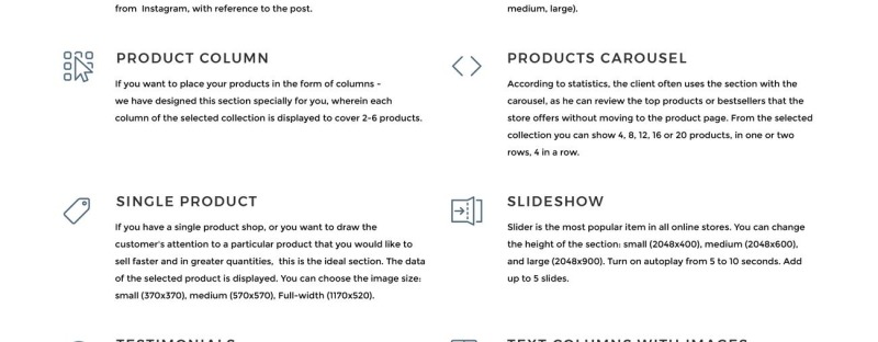 Modello Shopify Responsive #59042 Garden Furniture - Furniture & Interior Design - Immagine Caratteristiche 8