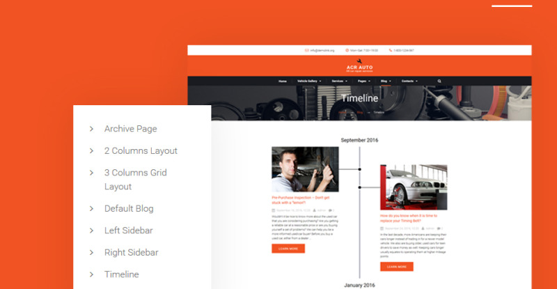 ACR Auto - Car Repair Modern Multipage HTML Website Template