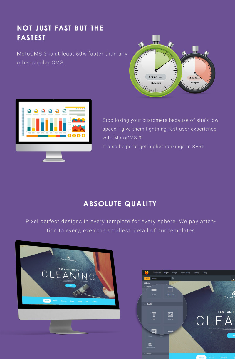 Szőnyegtisztító Moto CMS 3 sablon - Features Image 4