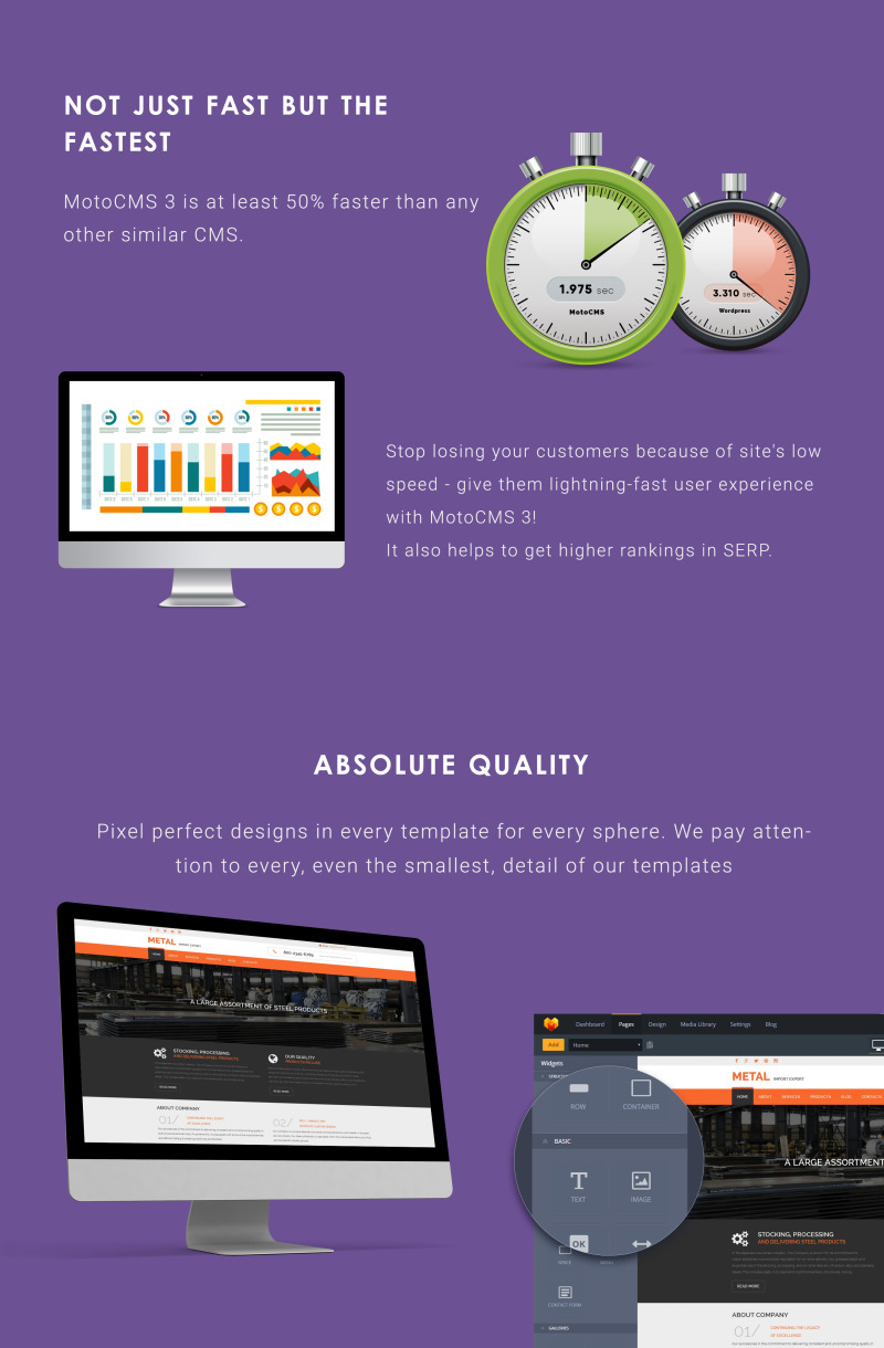 Acélgyártó Moto CMS 3 sablon - Features Image 4