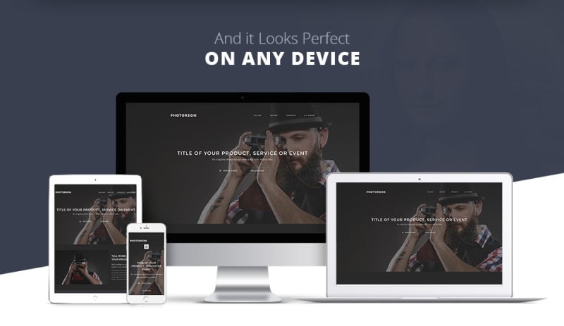 Photographer Portfolio Landing Page Template - Features Image 3