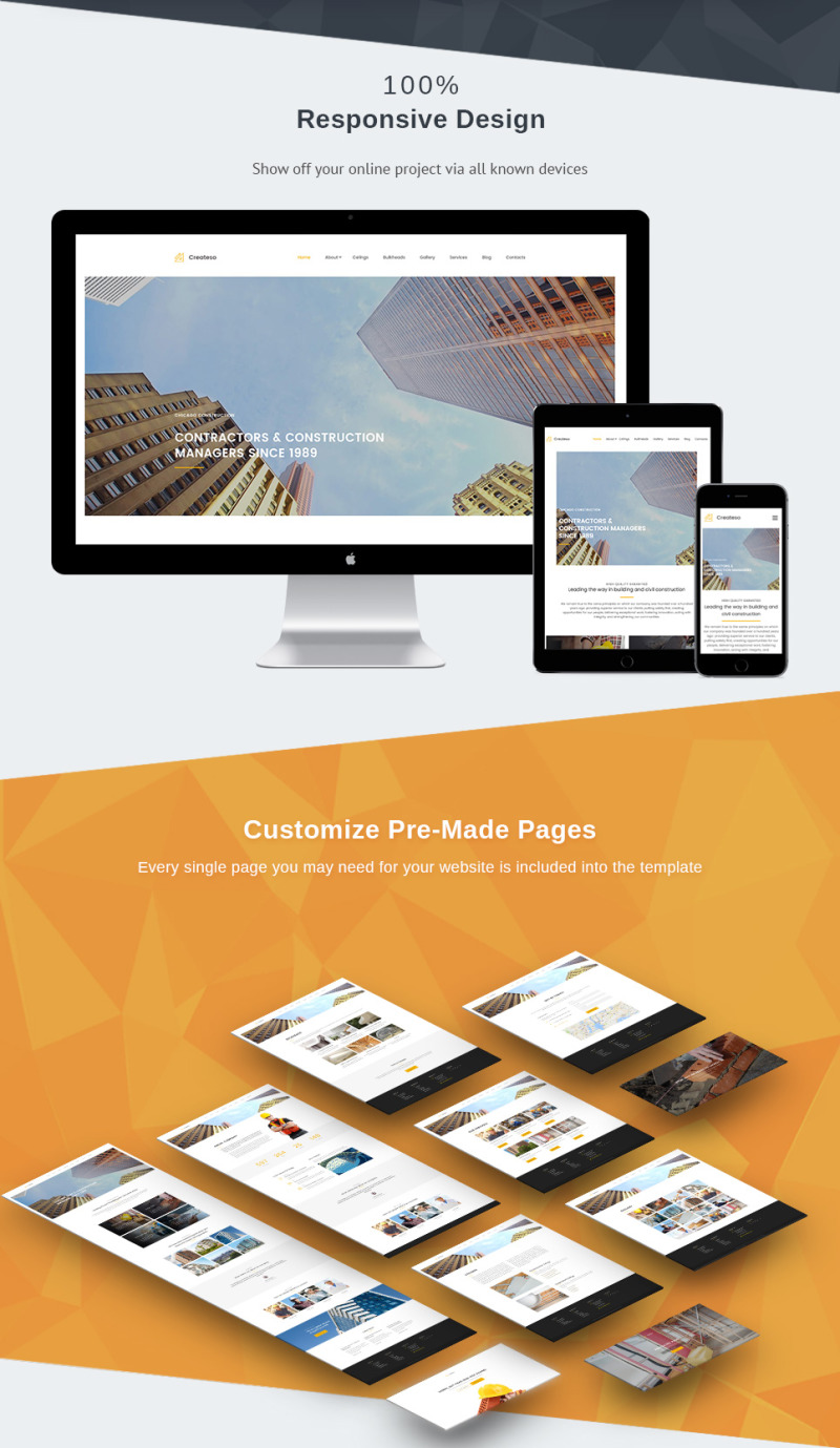 Createso - Civil Engineering Premium Moto CMS 3 Template - Features Image 3