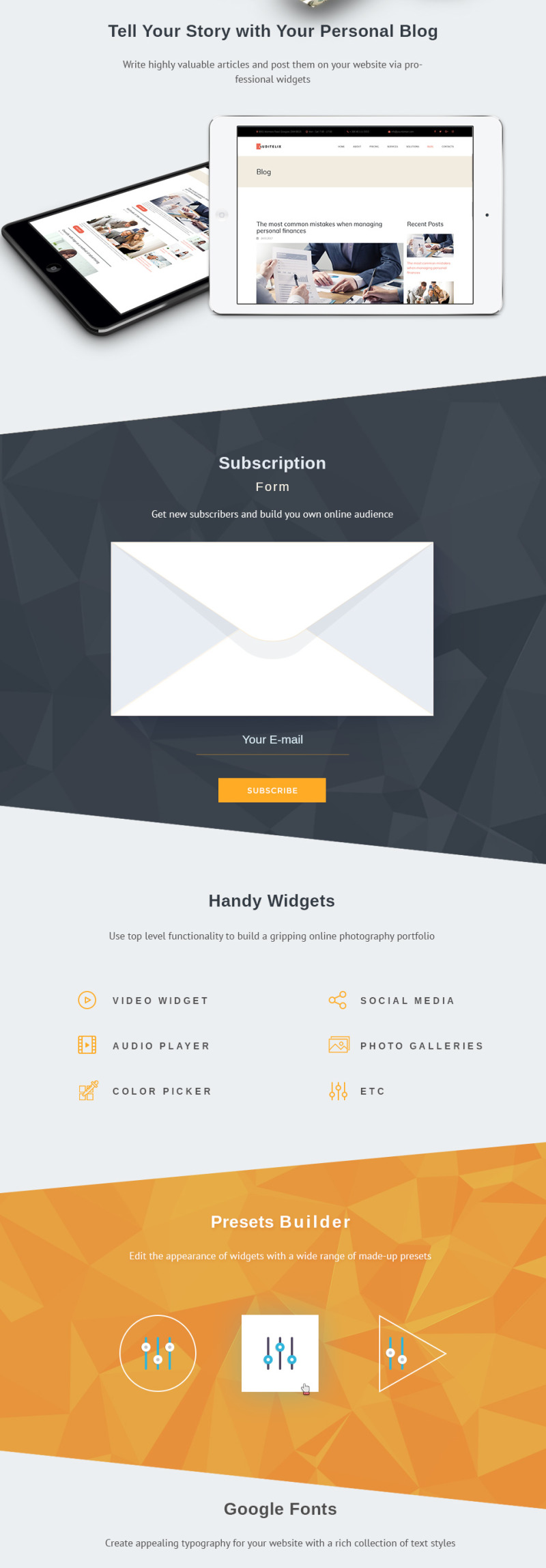 Auditelix - Accounting Premium Moto CMS 3 Template - Features Image 4
