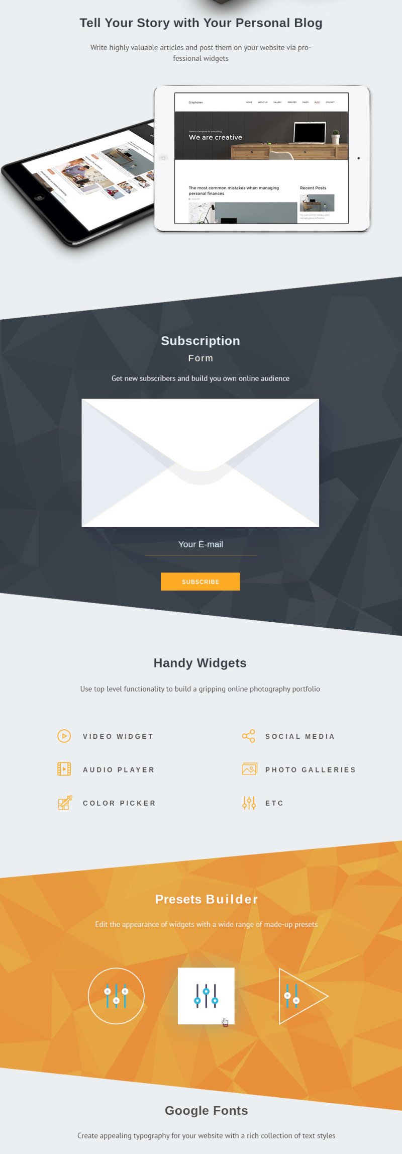 Graphonex - Web Design Premium Moto CMS 3 Template - Features Image 4