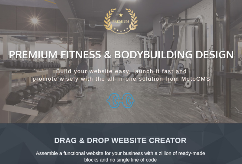 Plantilla Moto CMS 3 GymPower - Fitness & Bodybuilding Premium #59455 - Imagen de características 1