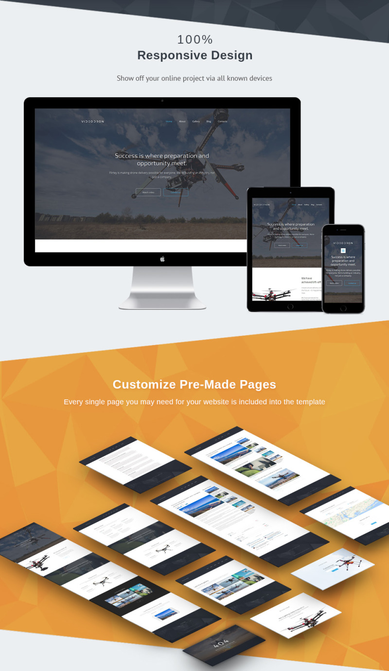 Videodron - Premium Moto CMS 3 Template - Features Image 3