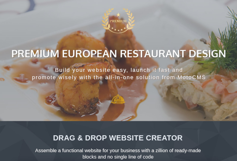 Responsive Goreamex - European Restaurant Premium Moto Cms 3 #59457 - 1 Görüntü Özellikleri