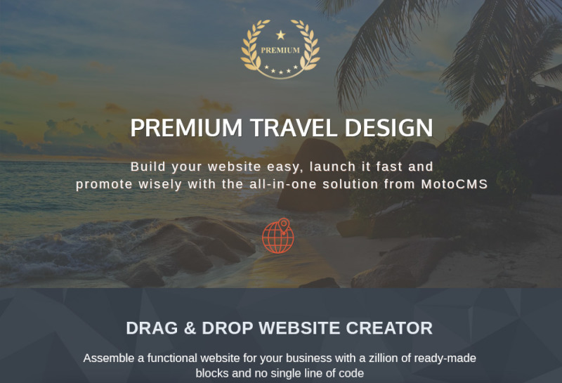 BoboTravel - Travel Premium Moto CMS 3 Template - Features Image 1