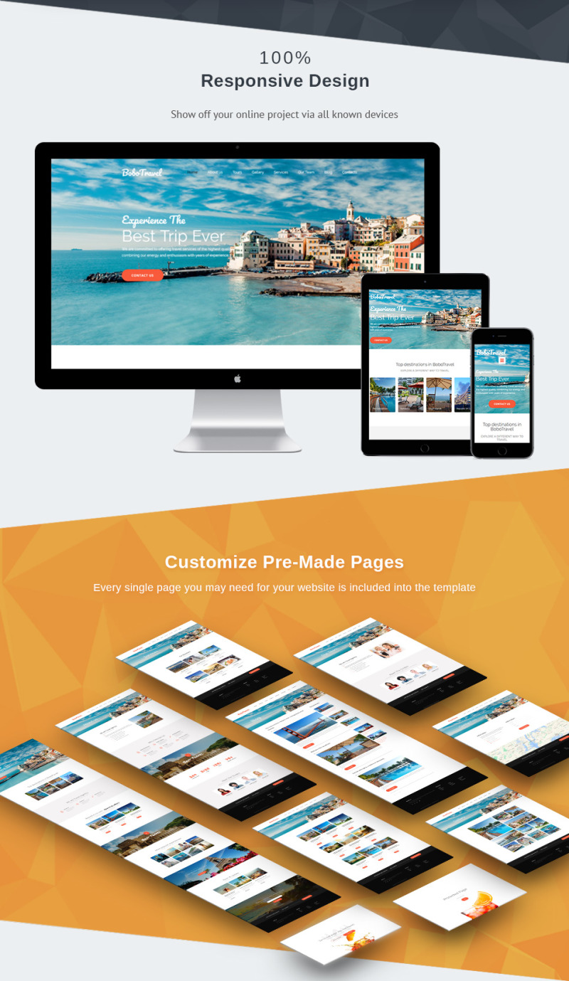 BoboTravel - Travel Premium Moto CMS 3 Template - Features Image 3
