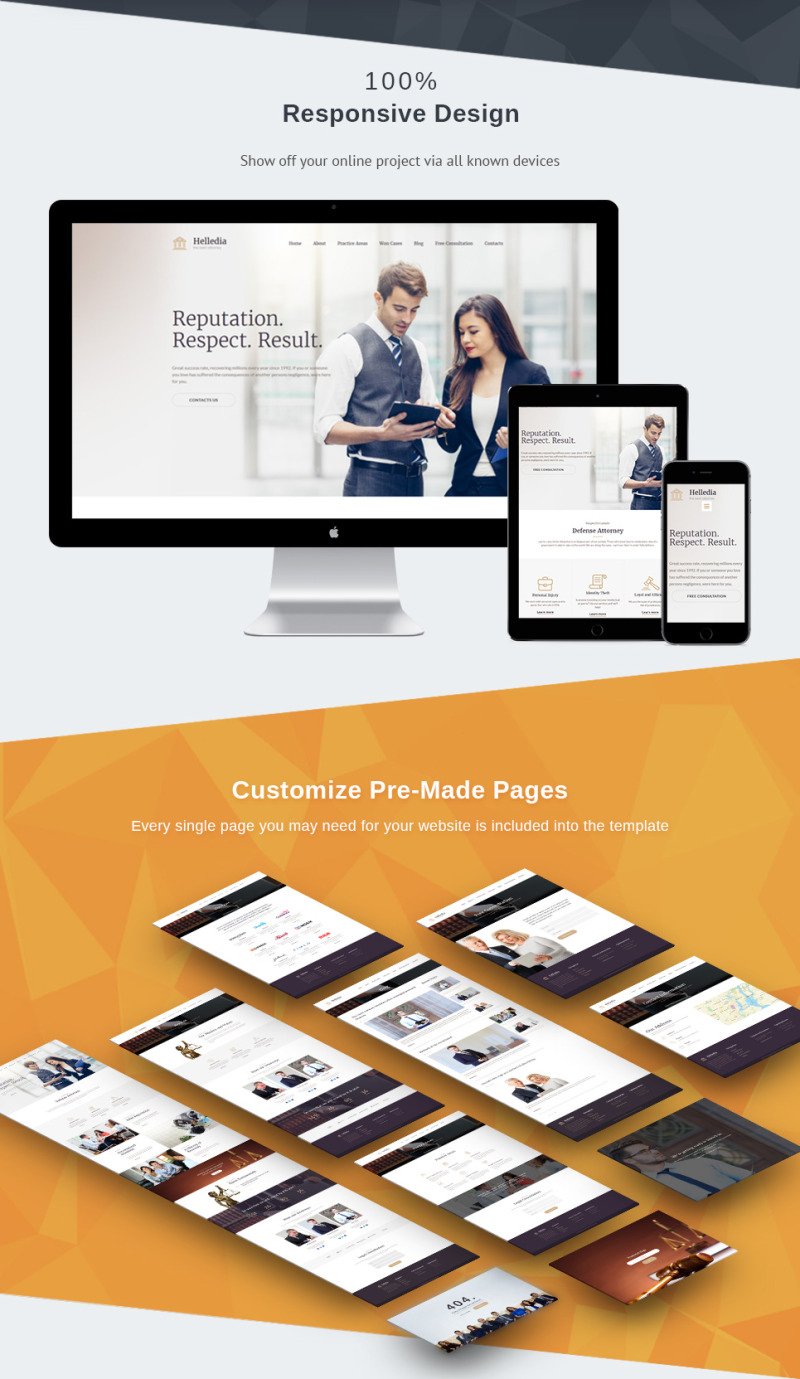 Helledia - Lawyer Premium Moto CMS 3 Template - Features Image 3
