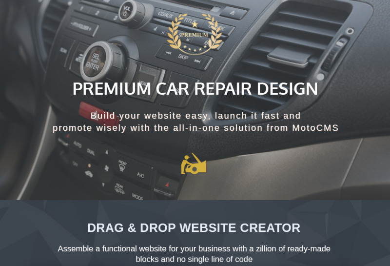 TruckFix - Premium Moto CMS 3 Template - Features Image 1