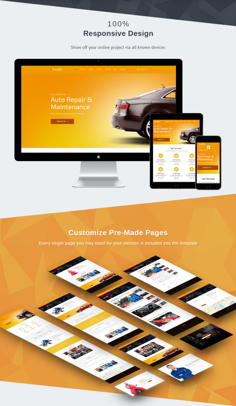 TruckFix - Premium Moto CMS 3 Template - Features Image 3