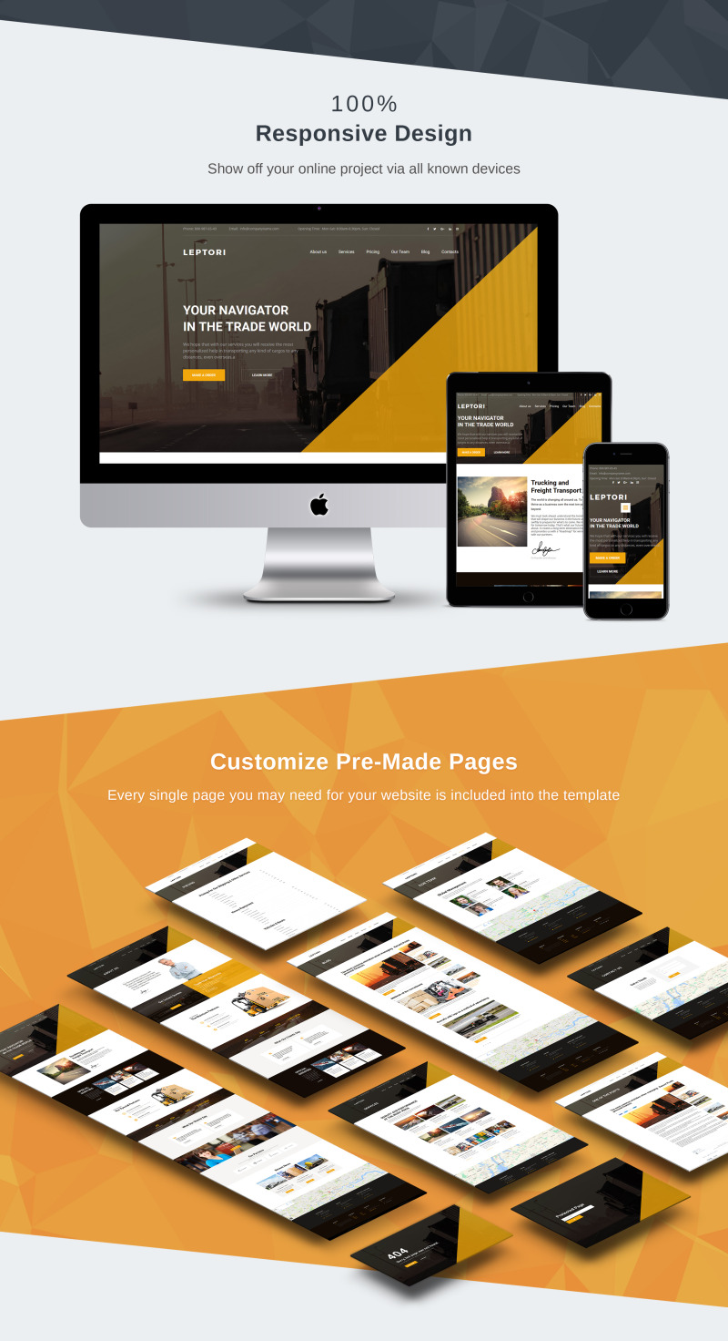 Leptori Moto CMS 3 Template - Features Image 3