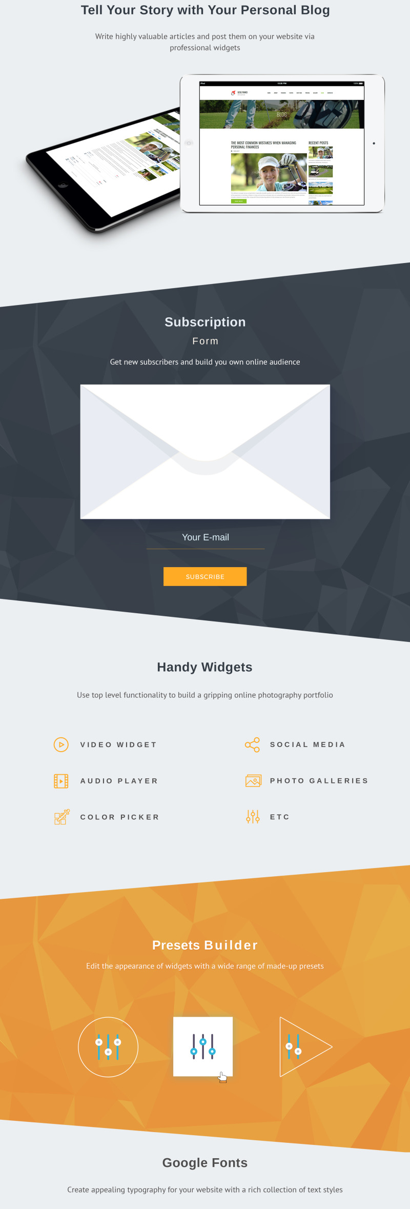 Golf Club Premium Moto CMS 3 Template - Features Image 4