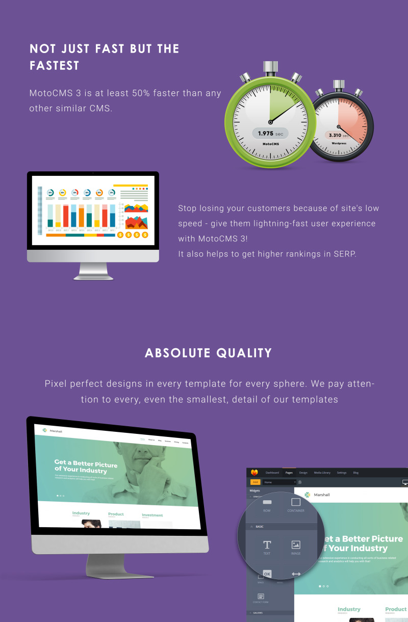Business Analysis and Market Research Agency Moto CMS 3 Template - Features Image 4