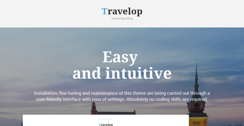 Travelop - Traveling Blog Drupal Template - Features Image 1