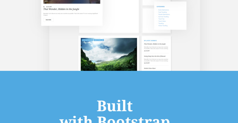 Travelop - Traveling Blog Drupal Template - Features Image 3