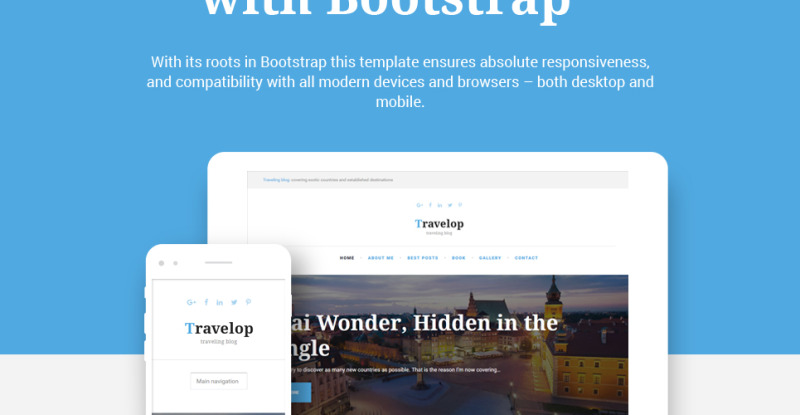 Travelop - Traveling Blog Drupal Template - Features Image 4