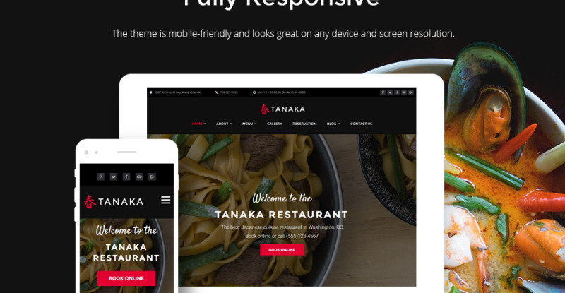 Tanaka - Japanese Restaurant Responsive WordPress thema №60113 - Eigenschappen Afbeelding 16