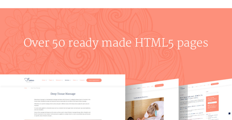 Massage Salon Responsive Website Template - TemplateMonster