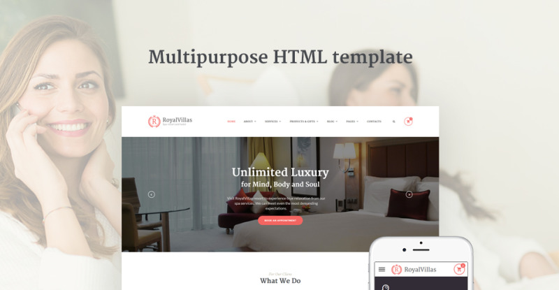 Royal Villas Website Template - Features Image 1