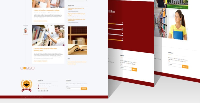 Education Responsive Website Template - TemplateMonster