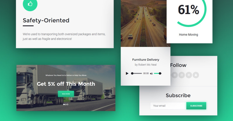 InTime - Delivery Services WordPress Theme Responsive WordPress thema №61227 - Eigenschappen Afbeelding 4