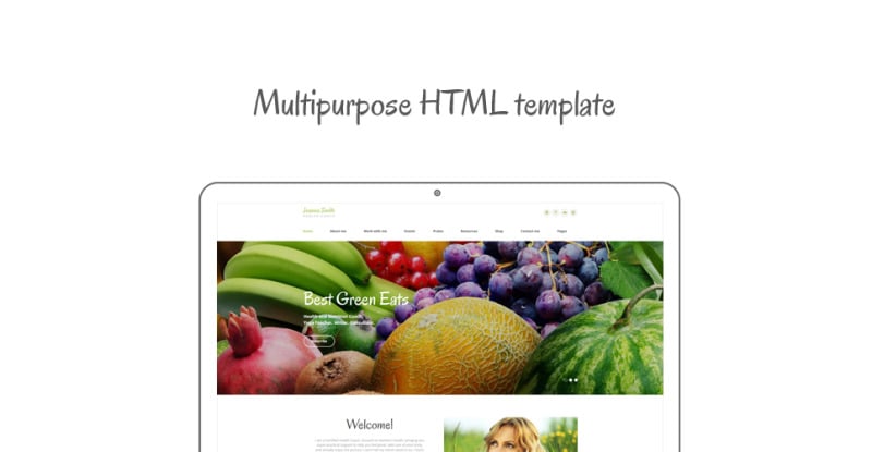 Weight Loss Responsive Website Template TemplateMonster