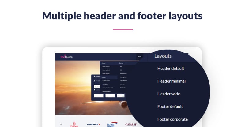 SkyBooking - Flight Booking HTML5 Website Template - Features Image 7