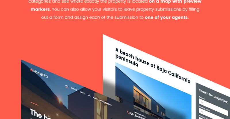 HomePro Real Estate Portal WordPress Theme - TemplateMonster