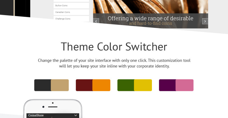 Collectible Coins & Supplies Shopify Theme - Features Image 3