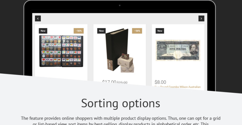 Collectible Coins & Supplies Shopify Theme - Features Image 6